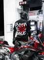 "BORN 2 RACE" RED TEE