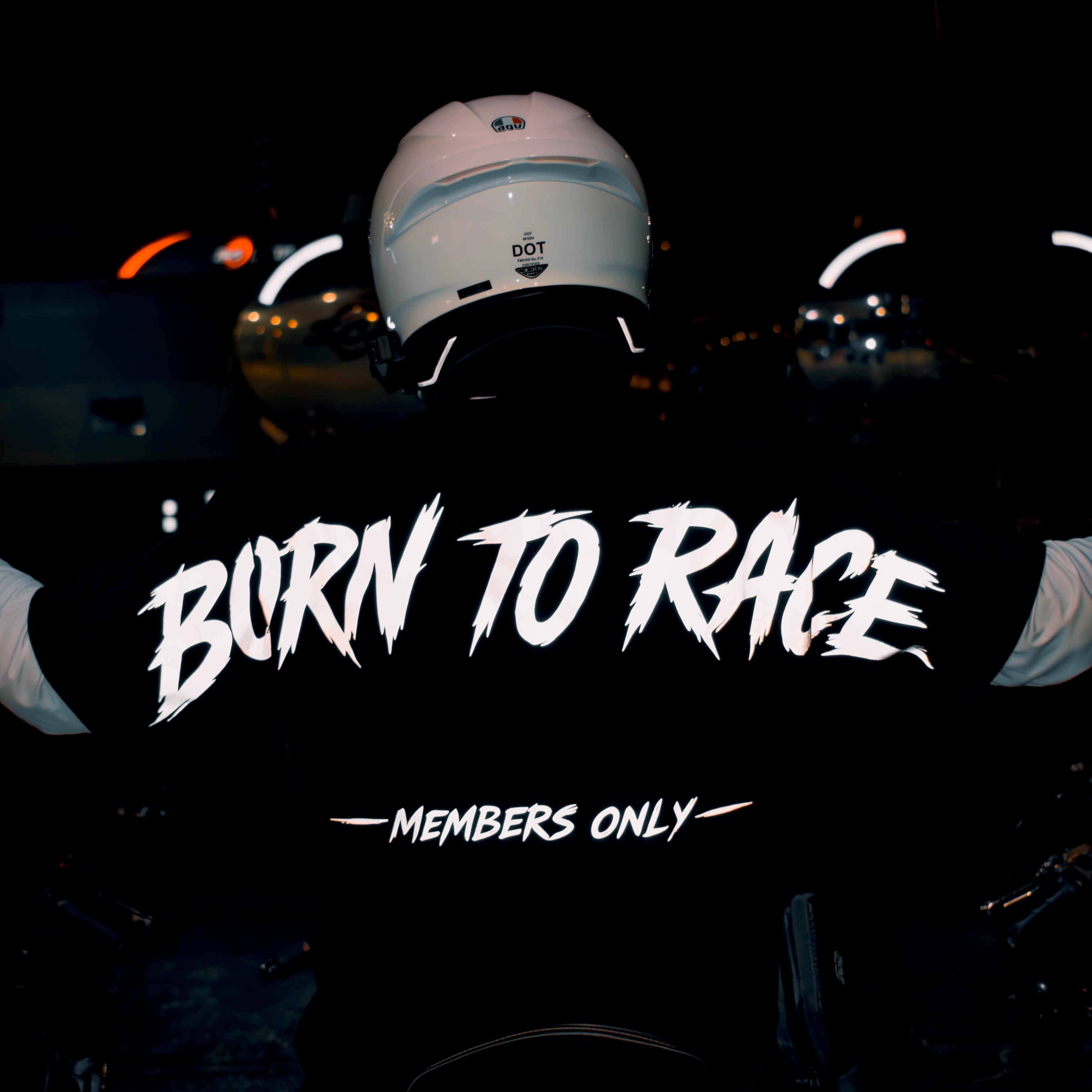"BORN TO RACE" REFLECTIVE TEE
