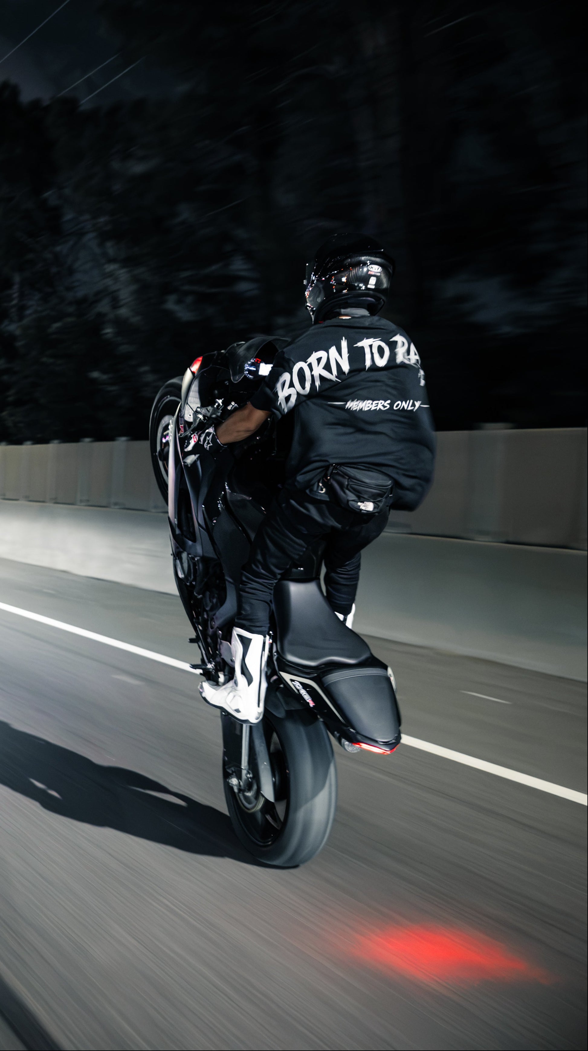 "BORN TO RACE" REFLECTIVE TEE
