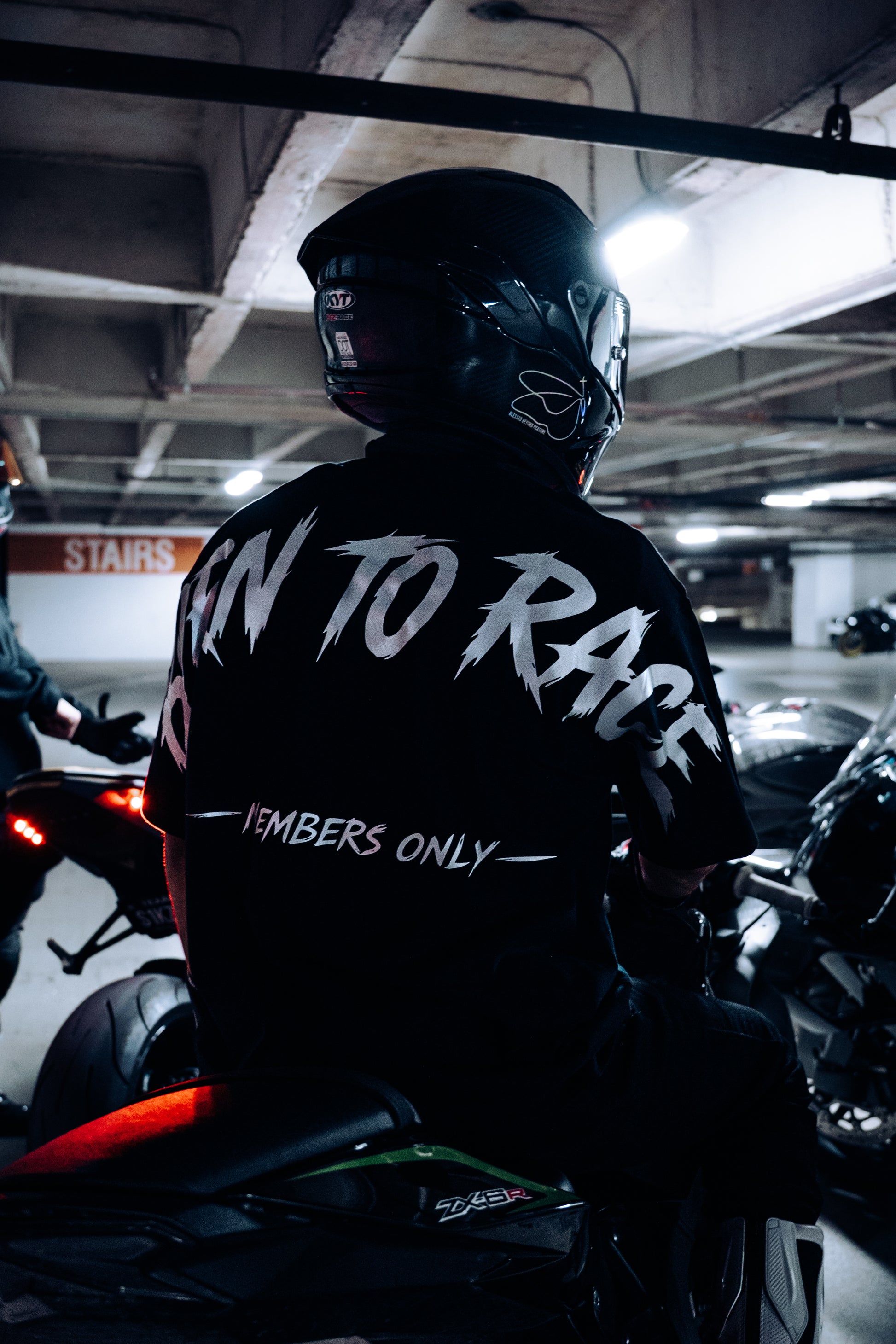 "BORN TO RACE" REFLECTIVE TEE