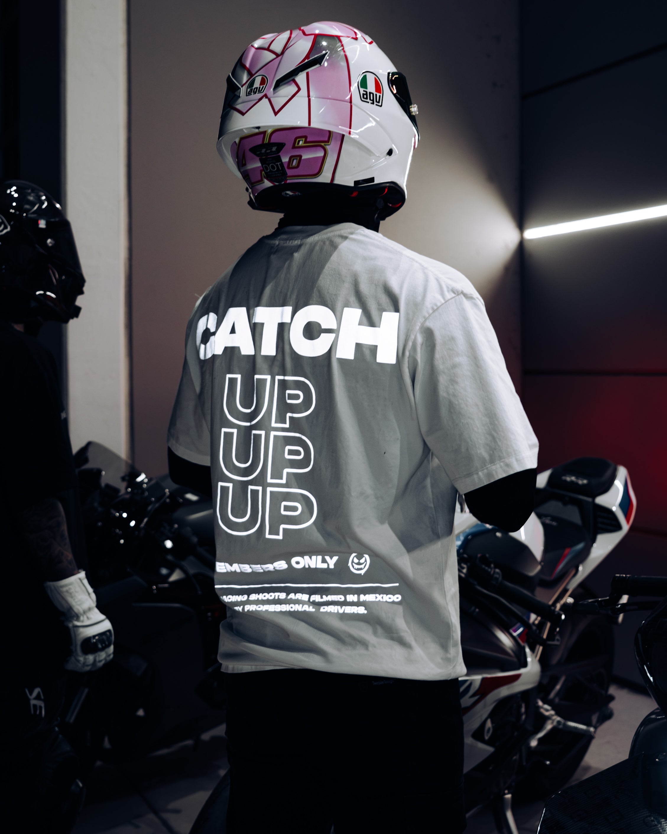 "CATCH UP" REFLECTIVE TEE (WHITE)
