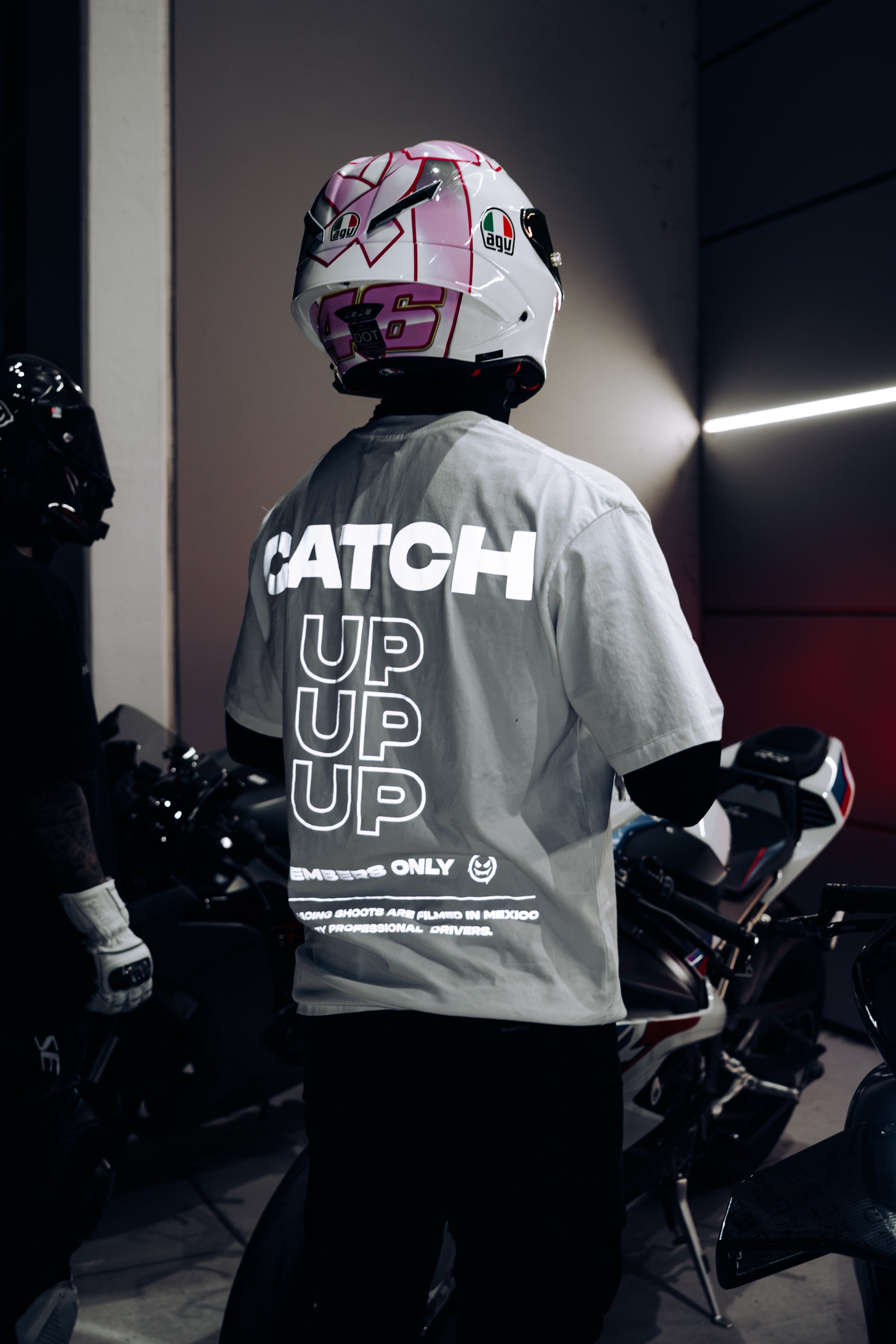 "CATCH UP" REFLECTIVE TEE (WHITE)