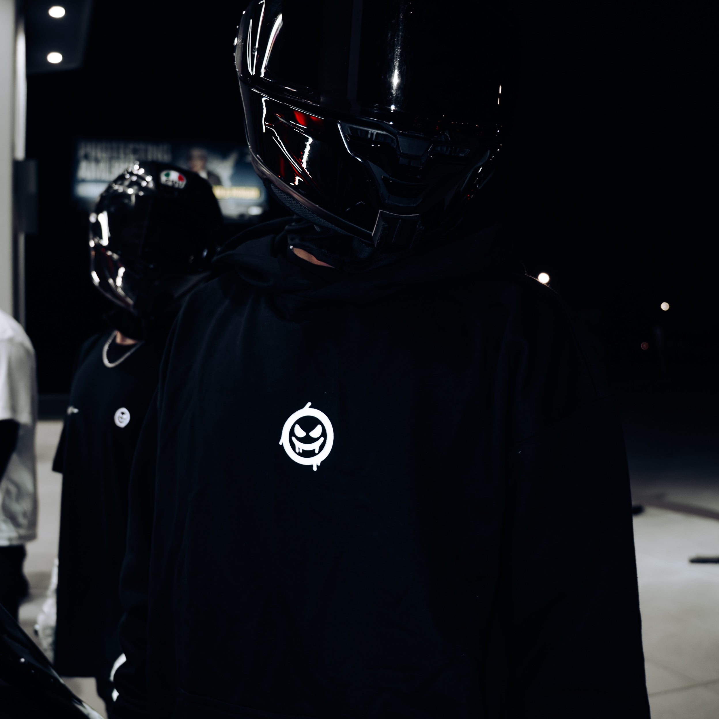 "BORN TO RACE" REFLECTIVE HOODIE