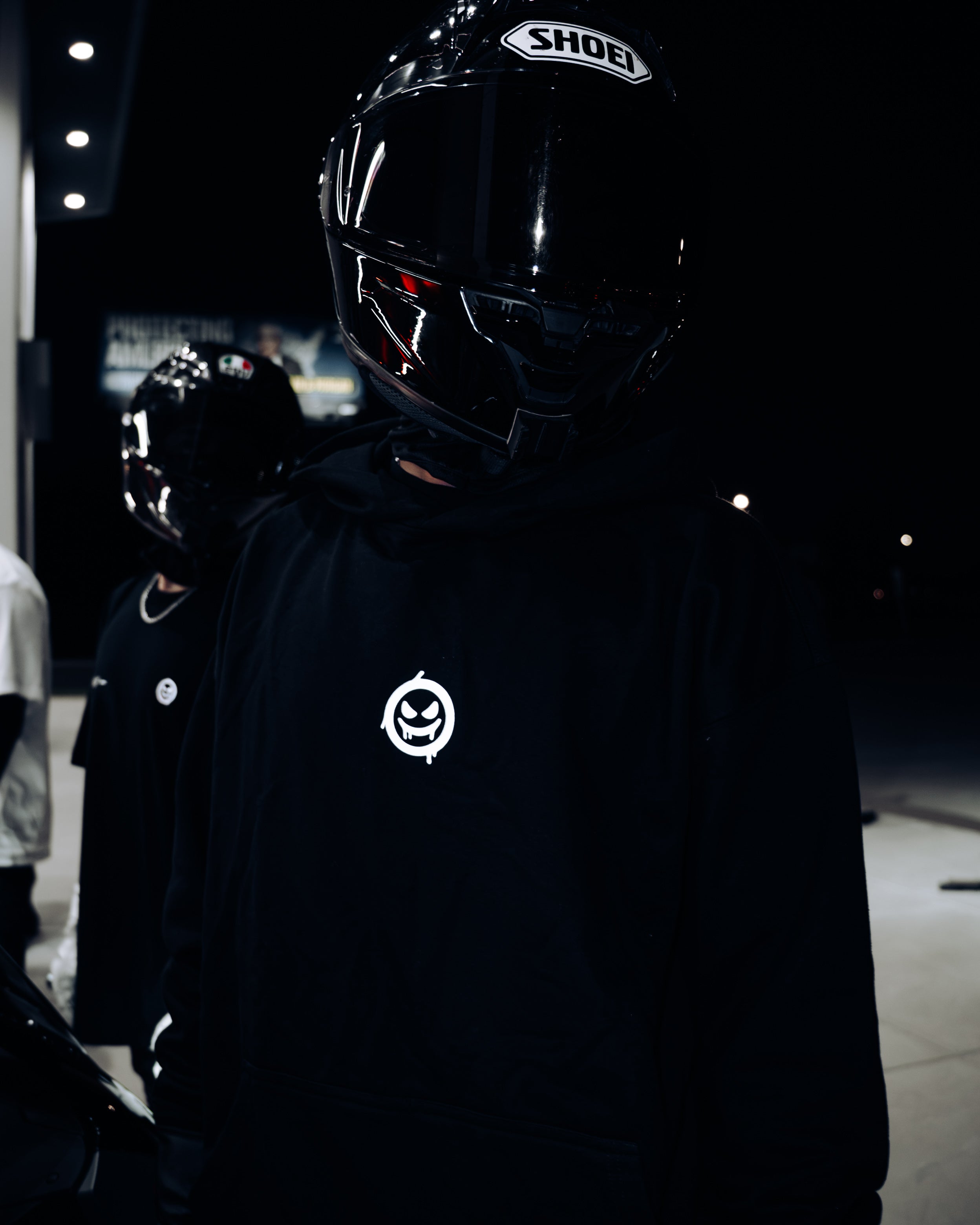 "BORN TO RACE" REFLECTIVE HOODIE