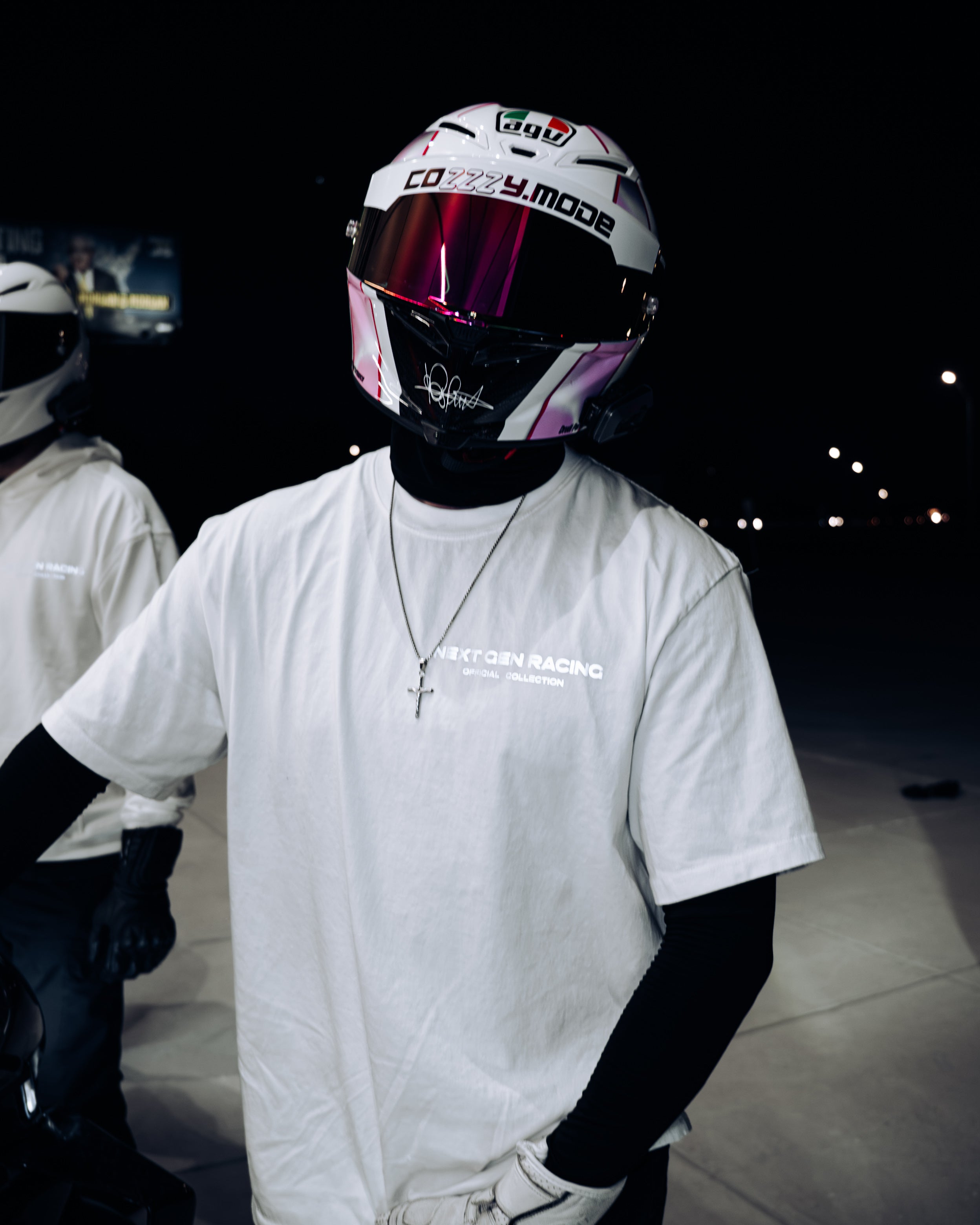 "CATCH UP" REFLECTIVE TEE (WHITE)