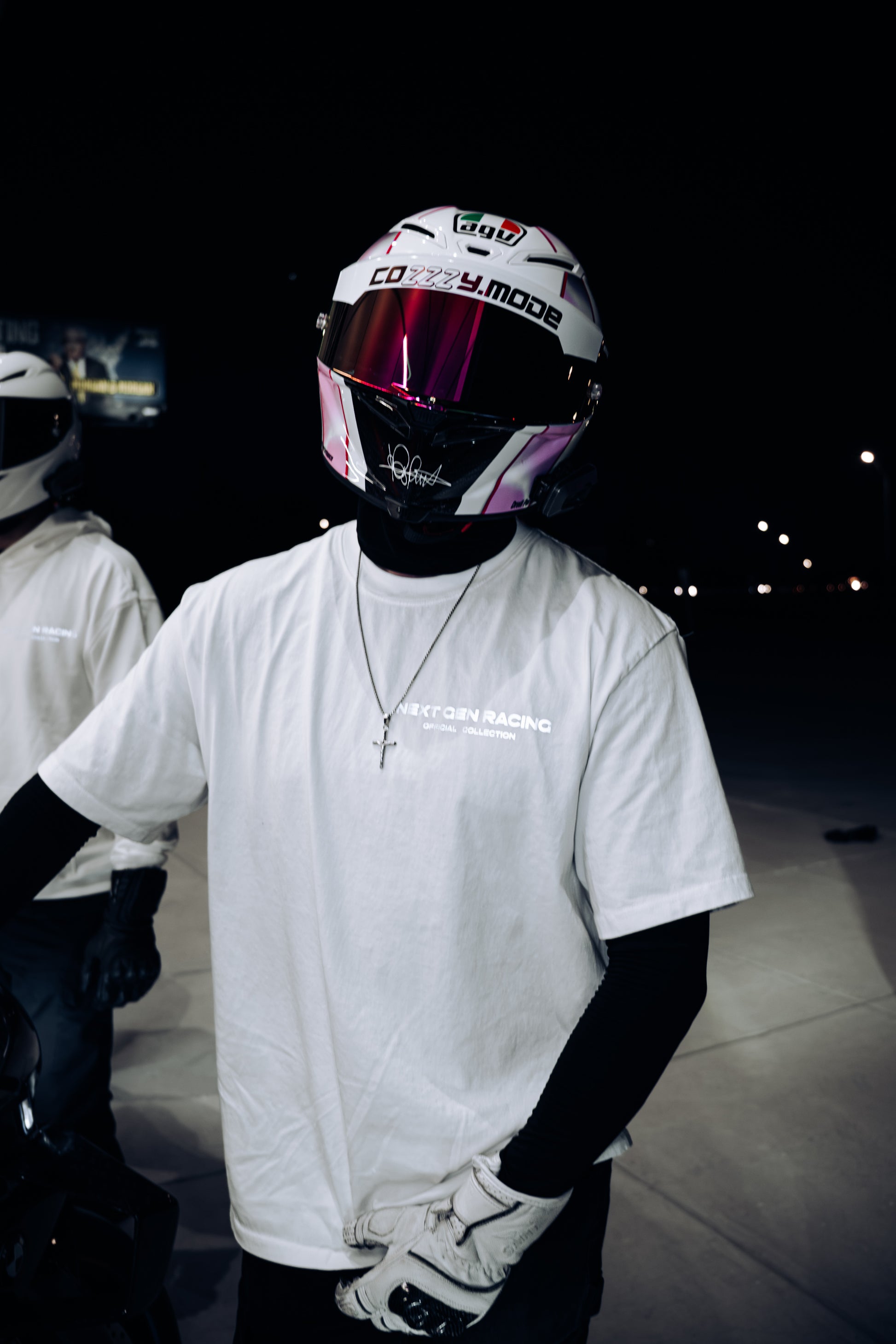 "CATCH UP" REFLECTIVE TEE (WHITE)