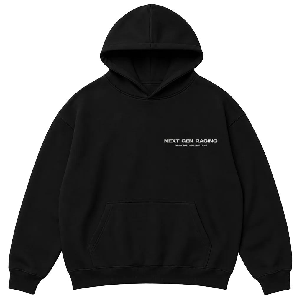 "CATCH UP" REFLECTIVE HOODIE (BLACK)