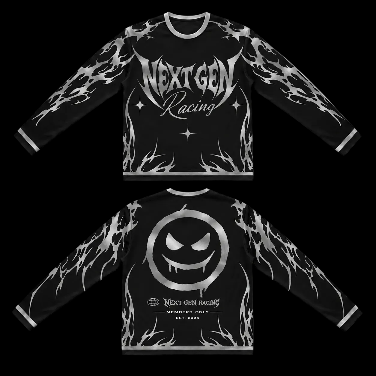 BLACK JERSEY (REFLECTIVE)