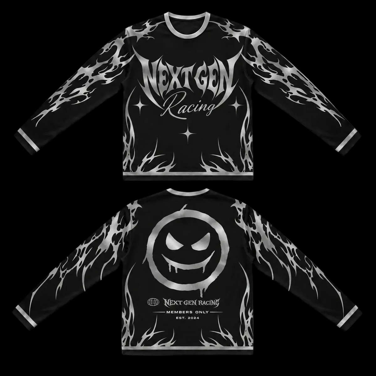 BLACK JERSEY (REFLECTIVE)