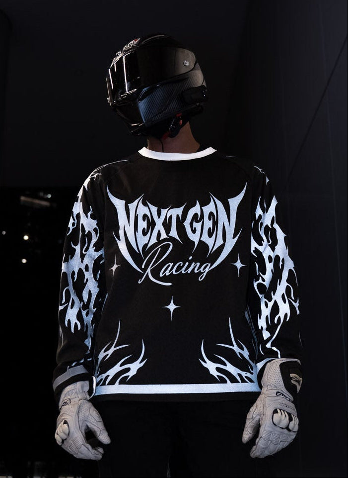 BLACK JERSEY (REFLECTIVE)