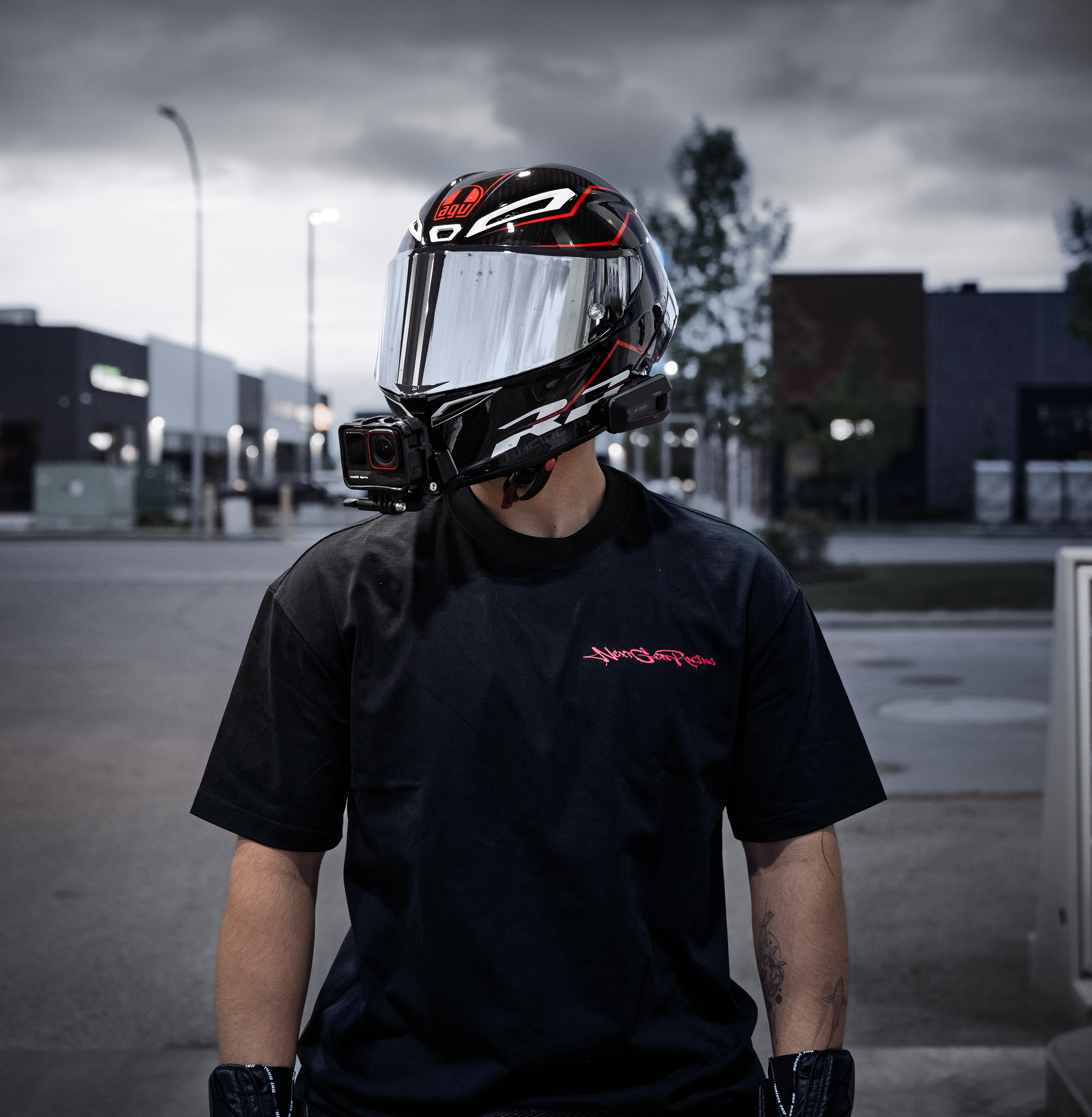 "BORN 2 RACE" RED TEE